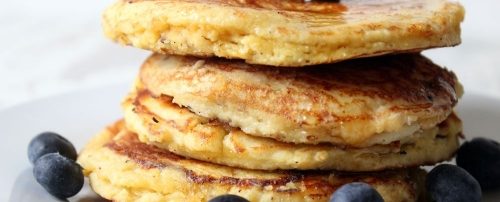 Grain Free Coconut Flour Blueberry Pancakes